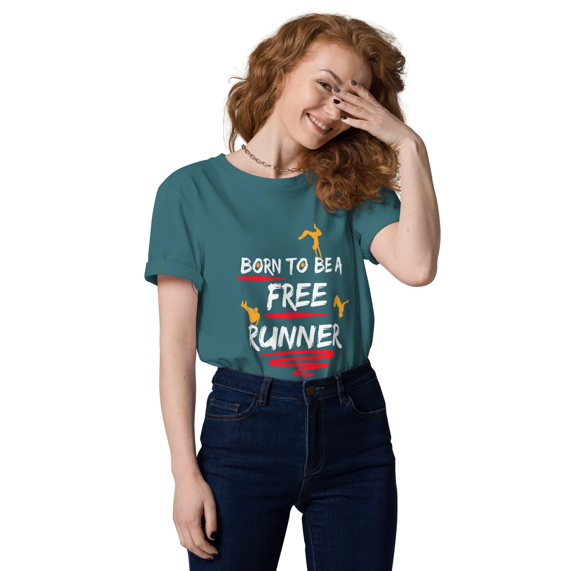 Born To Be A Freerunner Unisex T-Shirt - Image 9