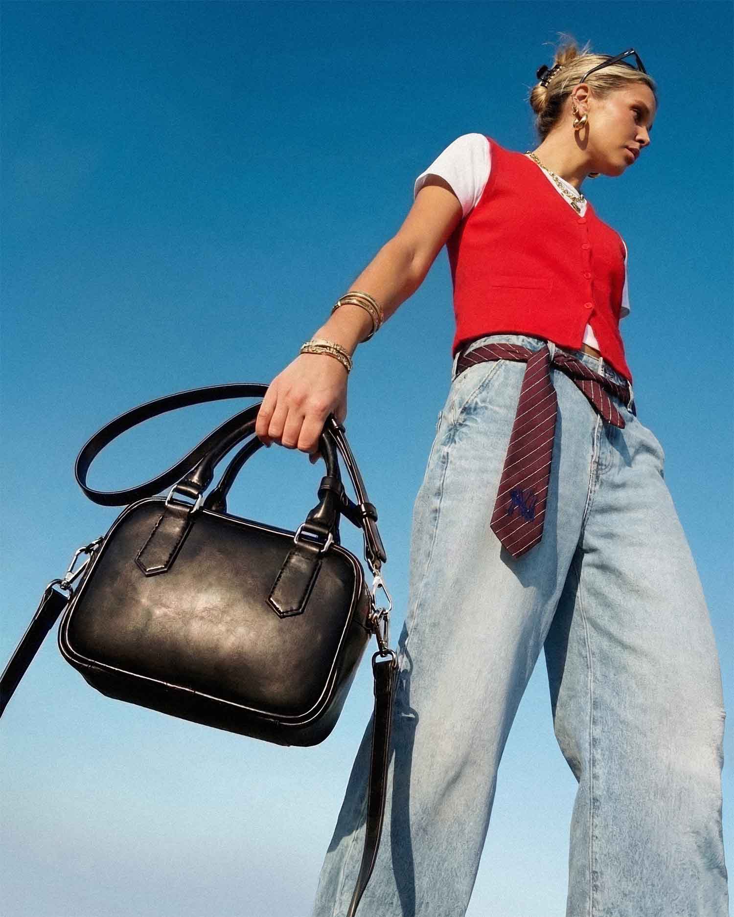 Boxy Bag corn leather mini box bag - Image 2