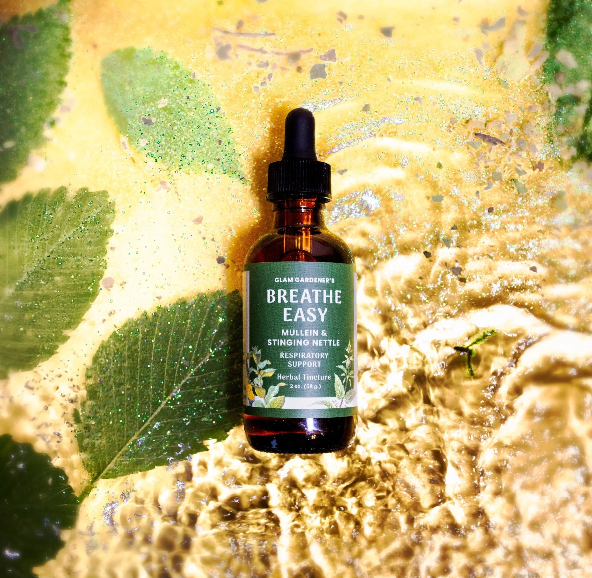 BREATHE EASY | Mullein & Stinging Nettle herbal tincture with organic & wildcrafted ingredients - Image 3