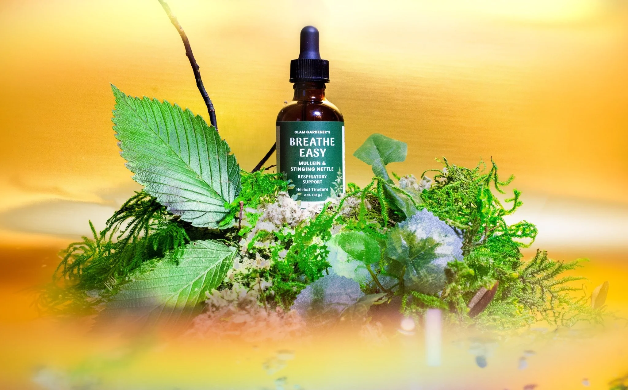 BREATHE EASY | Mullein & Stinging Nettle herbal tincture with organic & wildcrafted ingredients - Image 5