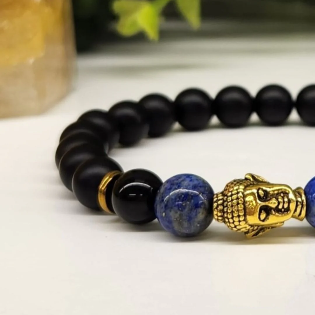 Buddha Black Obsidian Beaded Bracelets - Image 12