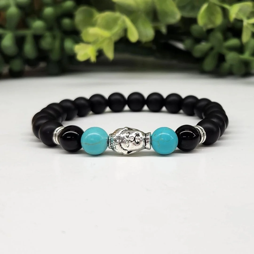 Buddha Black Obsidian Beaded Bracelets - Image 16