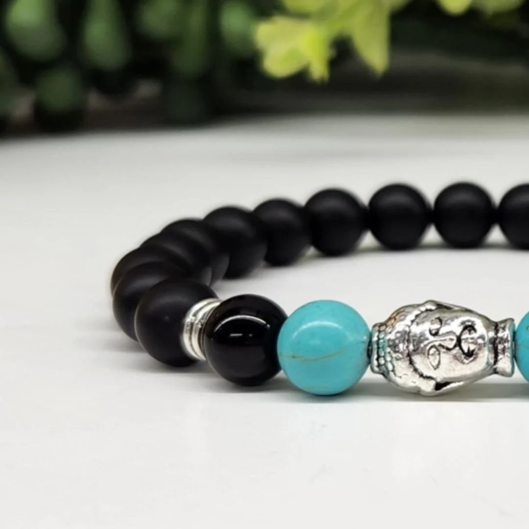 Buddha Black Obsidian Beaded Bracelets - Image 18