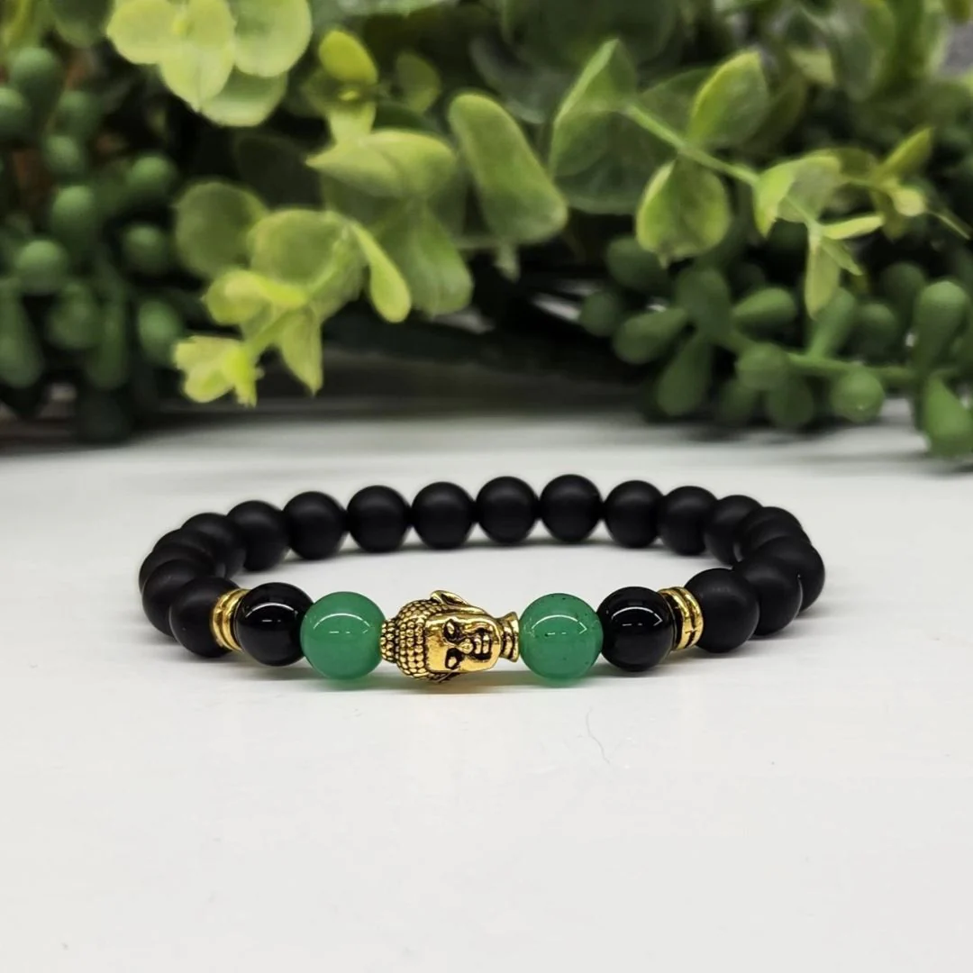 Buddha Black Obsidian Beaded Bracelets - Image 7
