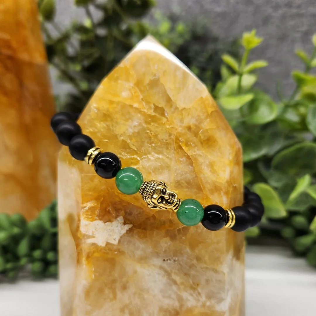 Buddha Black Obsidian Beaded Bracelets - Image 8