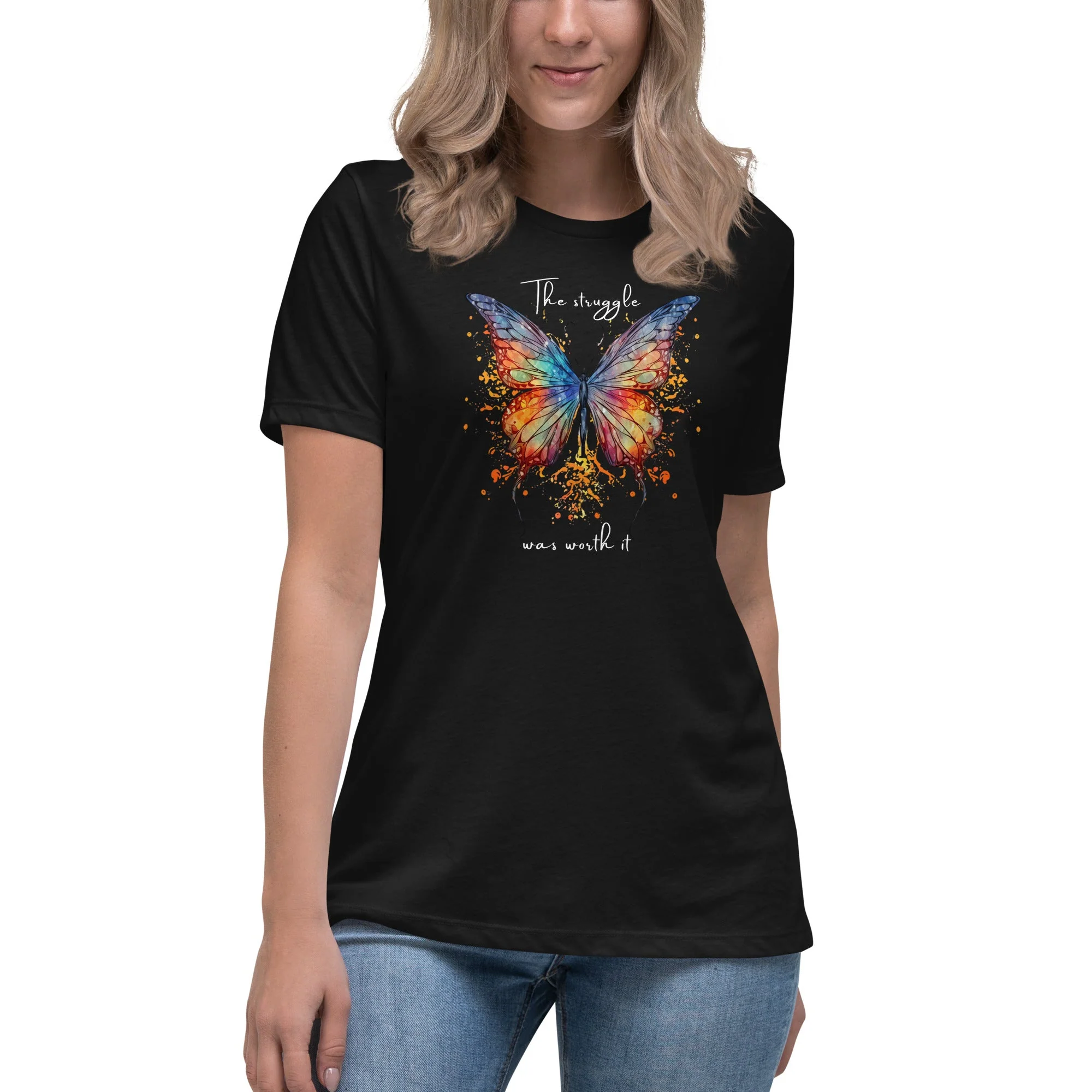 Butterfly Women's 100% Cotton Relaxed T-Shirt