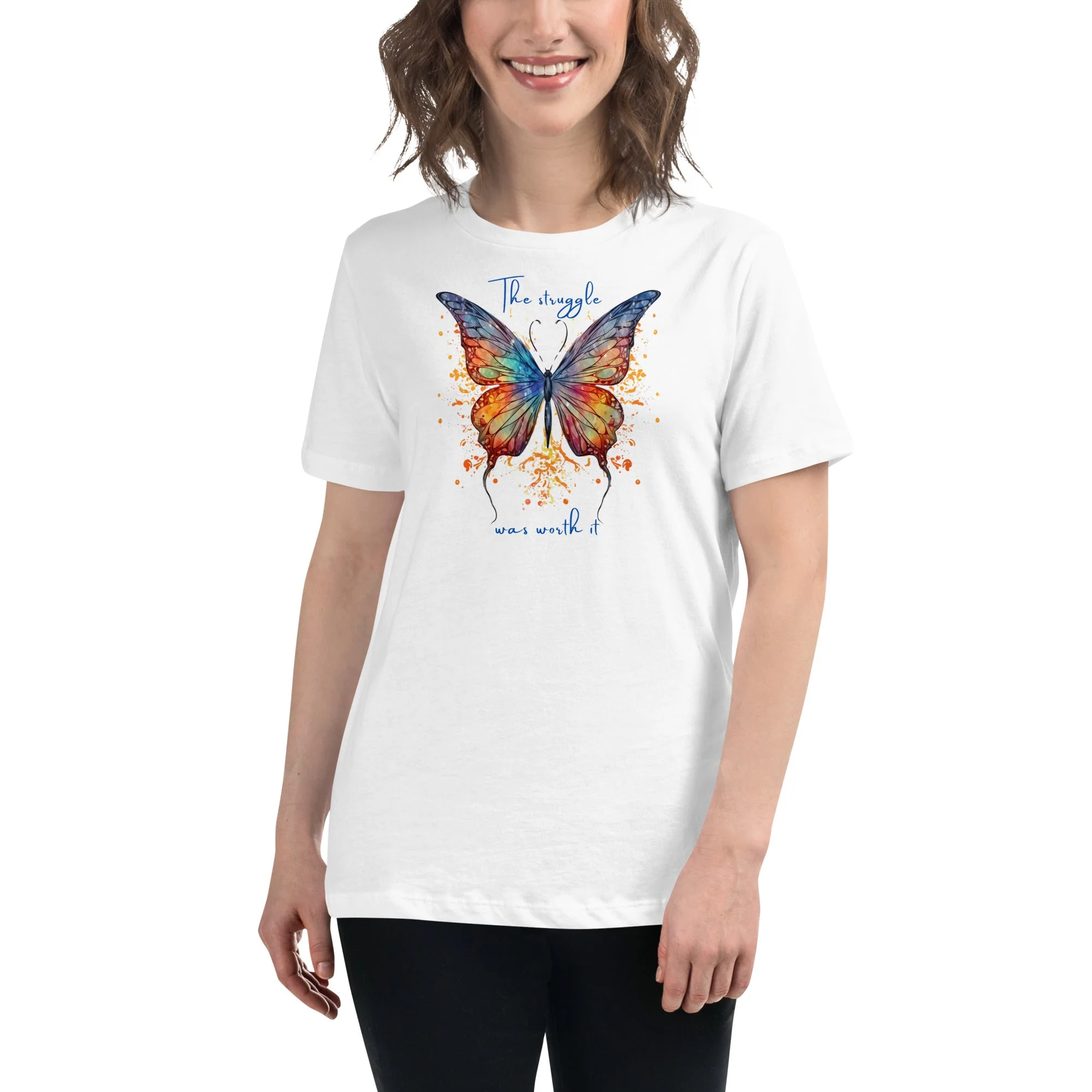 Butterfly Women's 100% Cotton Relaxed T-Shirt - Image 11