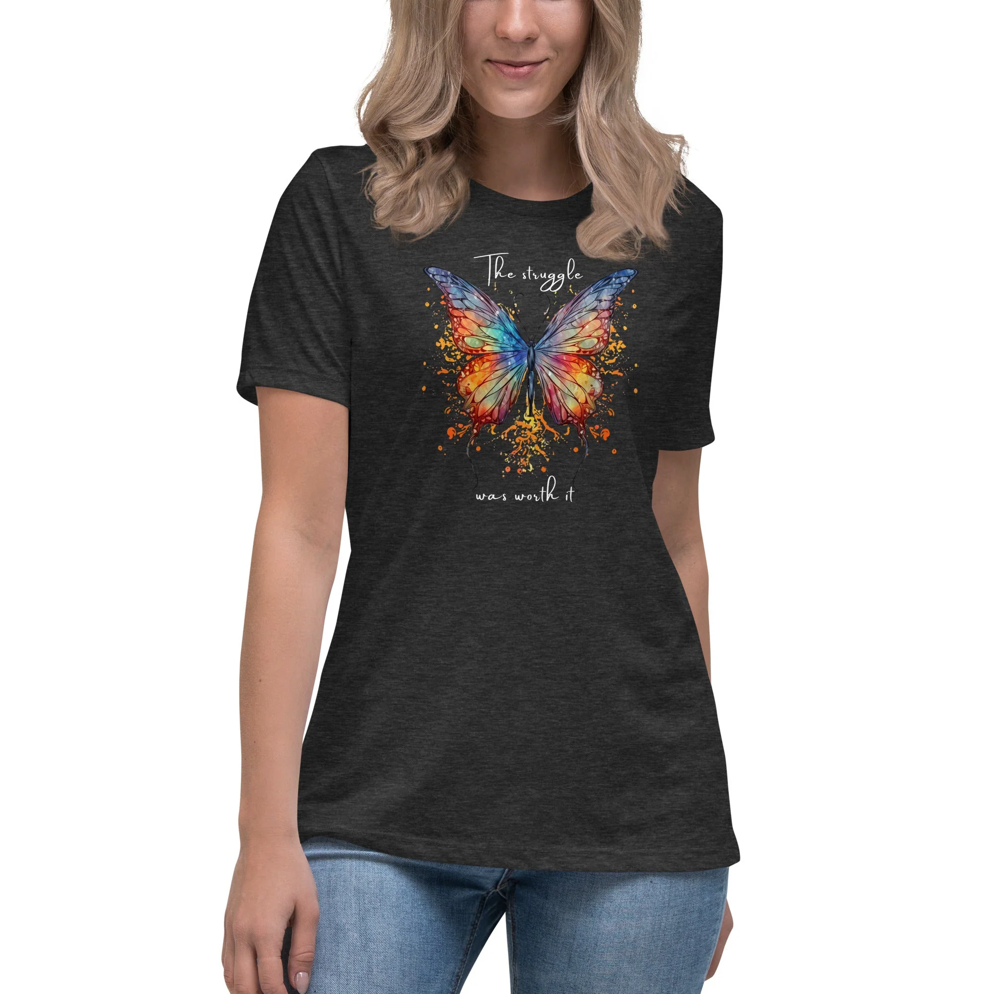 Butterfly Women's 100% Cotton Relaxed T-Shirt - Image 3