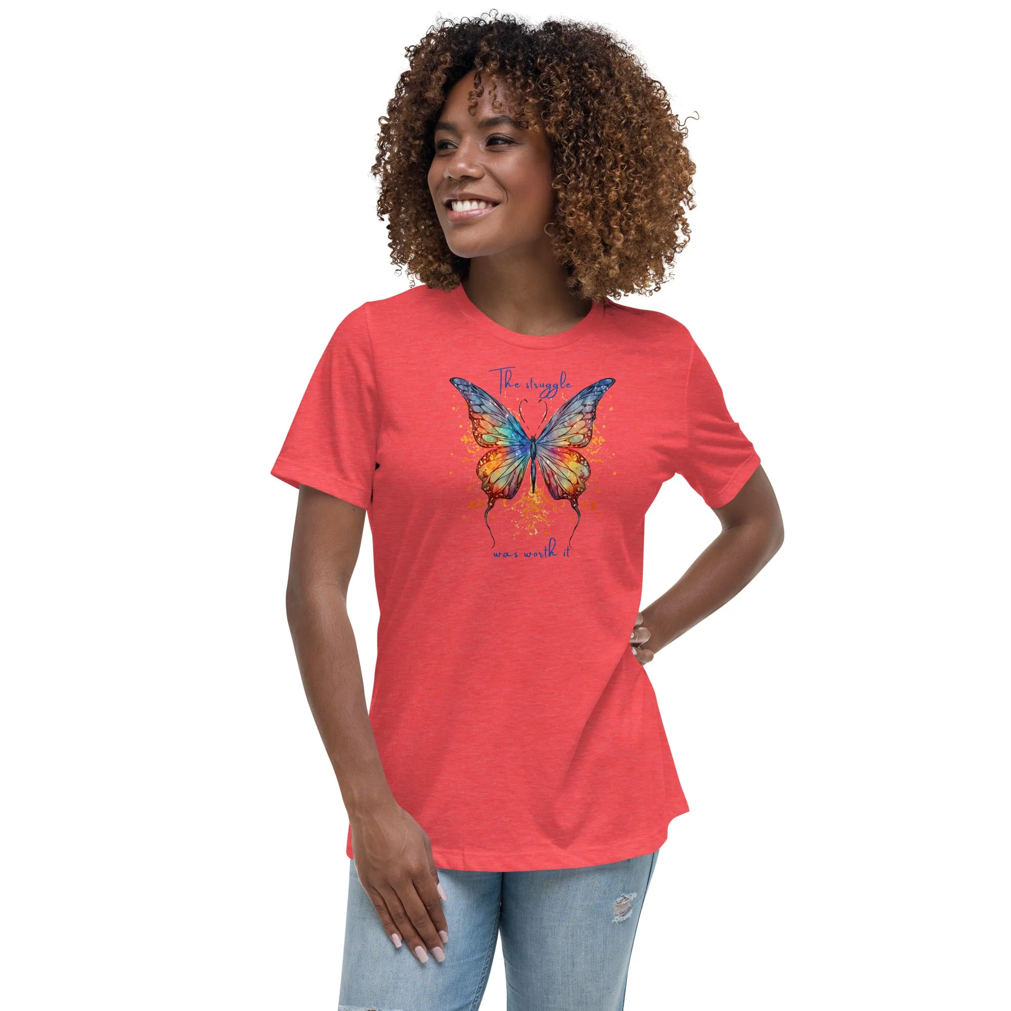 Butterfly Women's 100% Cotton Relaxed T-Shirt - Image 4