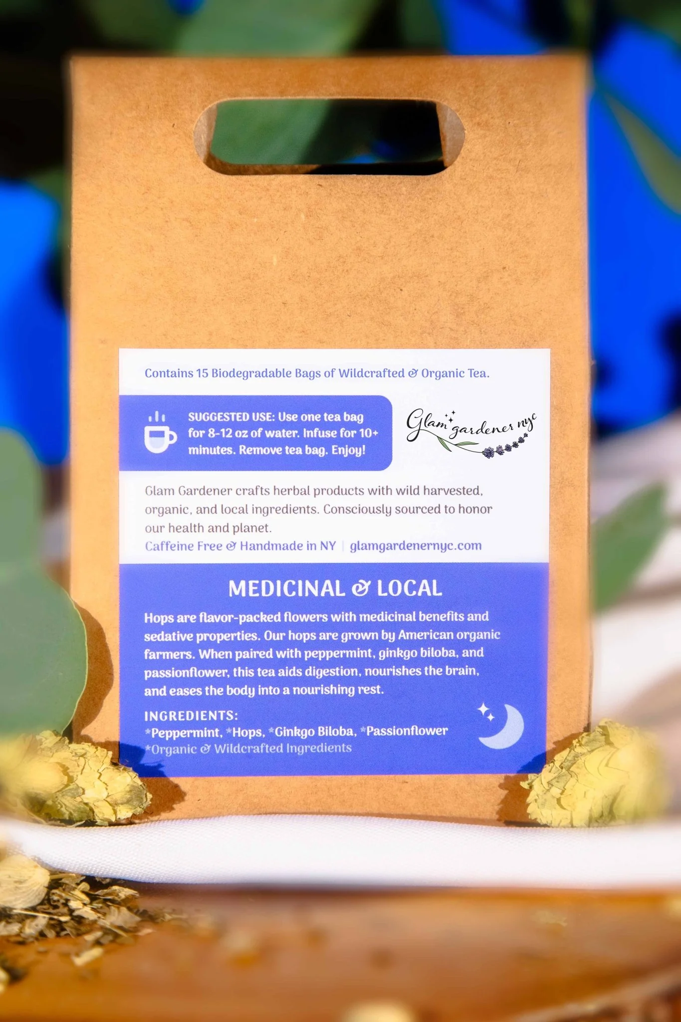 CALM THE F*CK DOWN | Herbal tea for a calm mood, calm belly, and calm mind • pre-bagged - Image 3