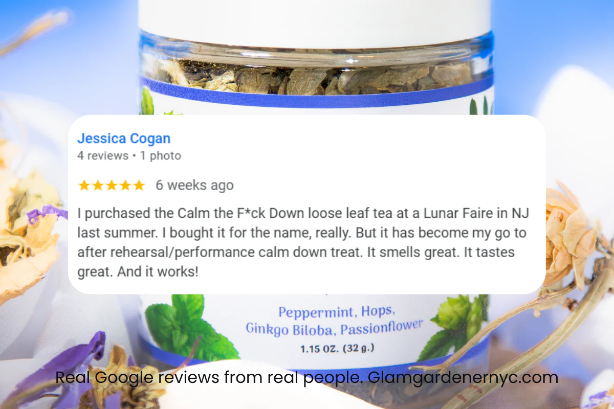 CALM THE F*CK DOWN • Loose leaf herbal tea for a calm mood, calm belly, and calm mind - Image 3