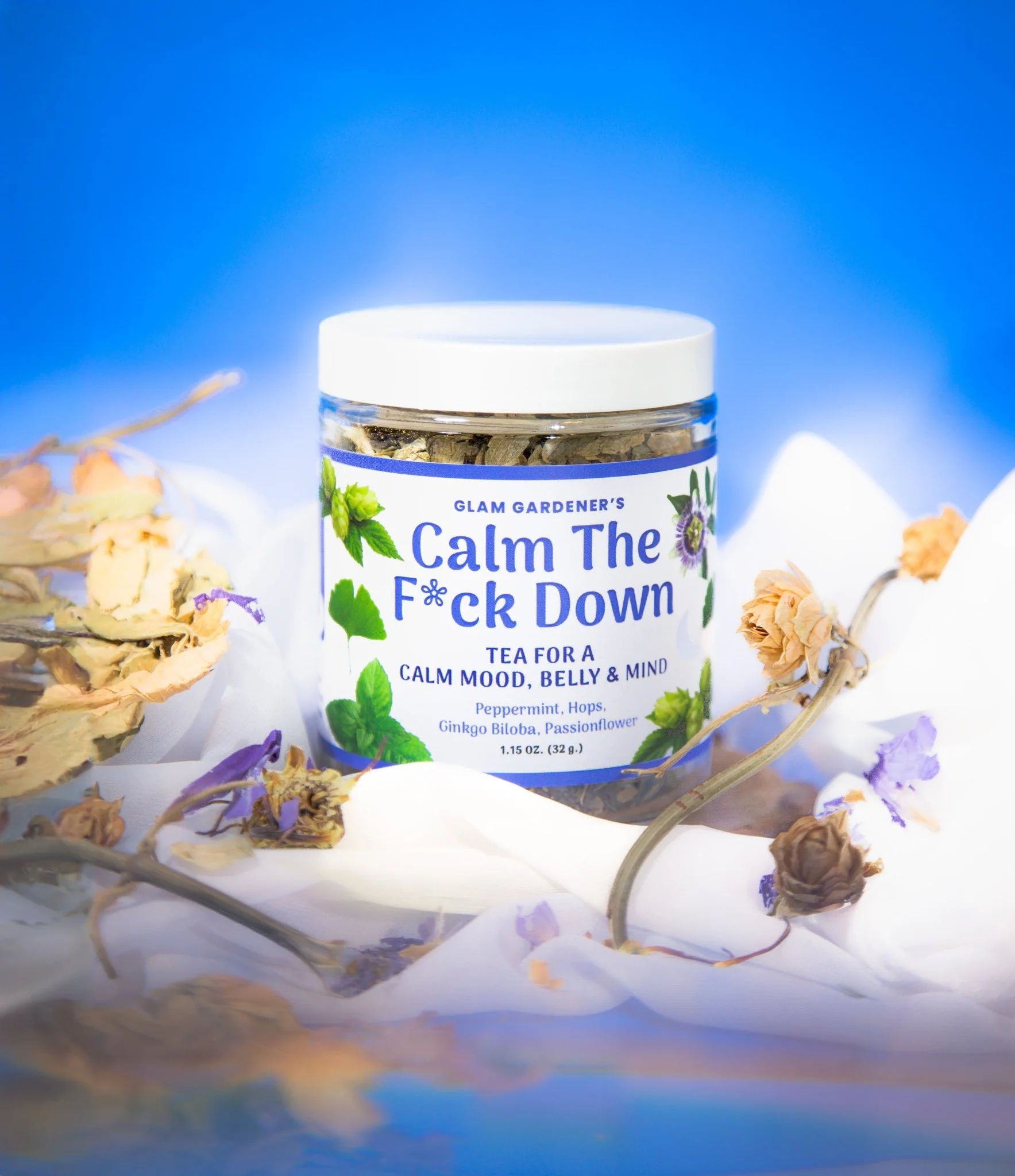 CALM THE F*CK DOWN • Loose leaf herbal tea for a calm mood, calm belly, and calm mind - Image 4