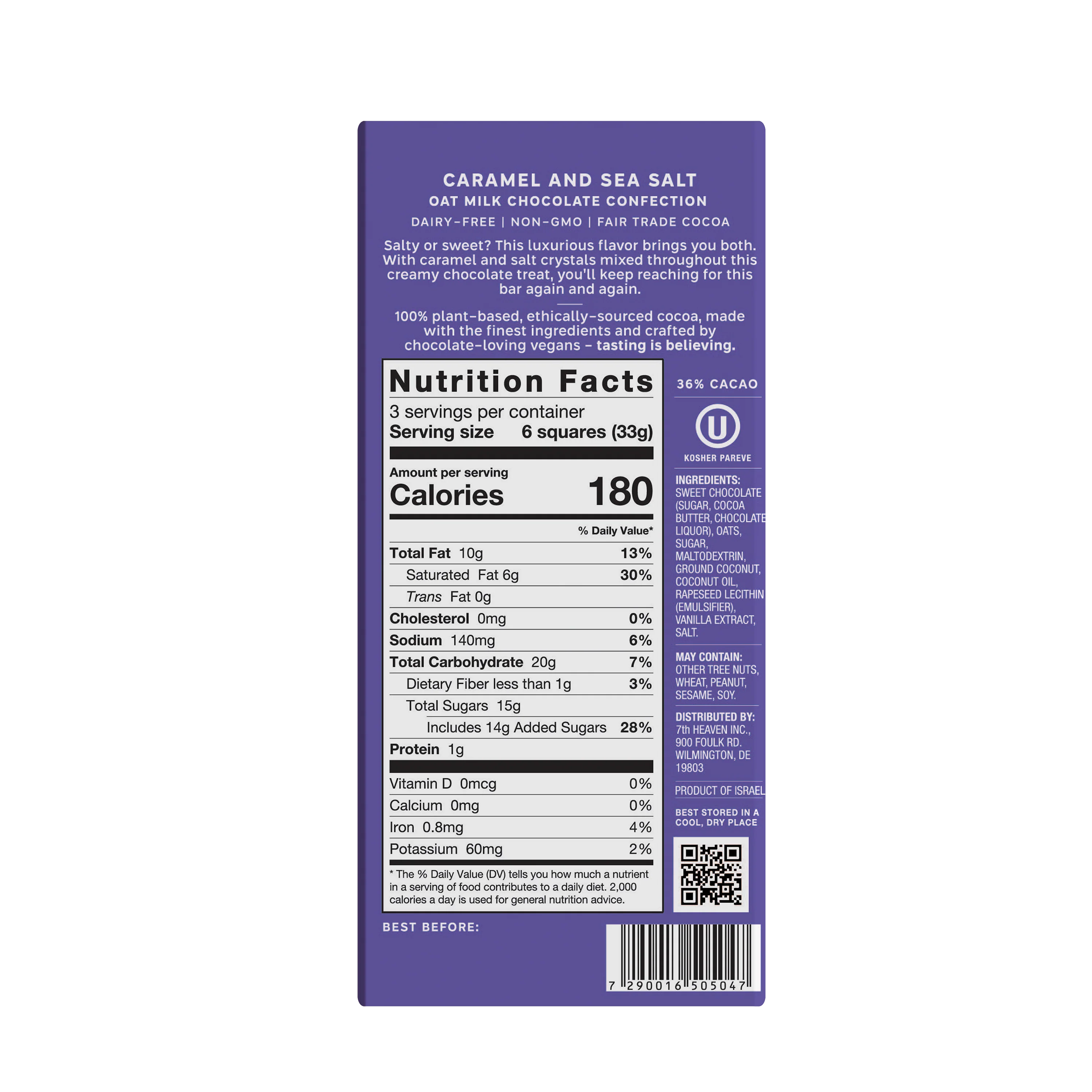 Caramel and Sea Salt Chocolate Bar - Image 5