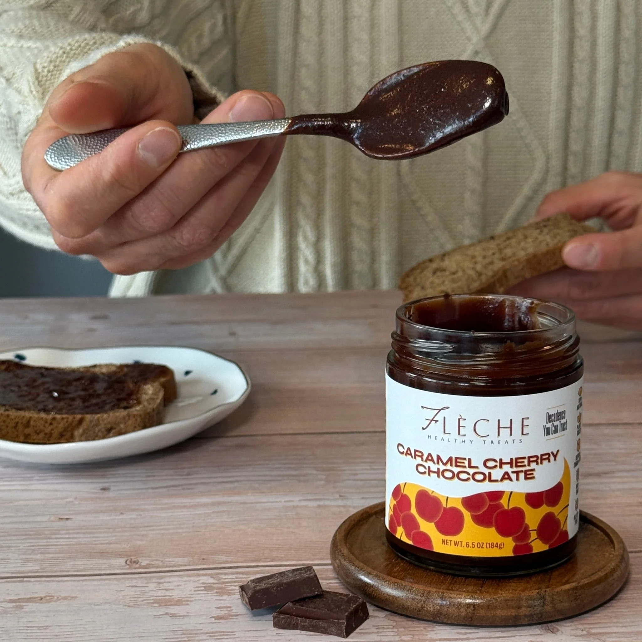 Caramel Cherry Chocolate Spread | Flèche Healthy Treats - Image 3