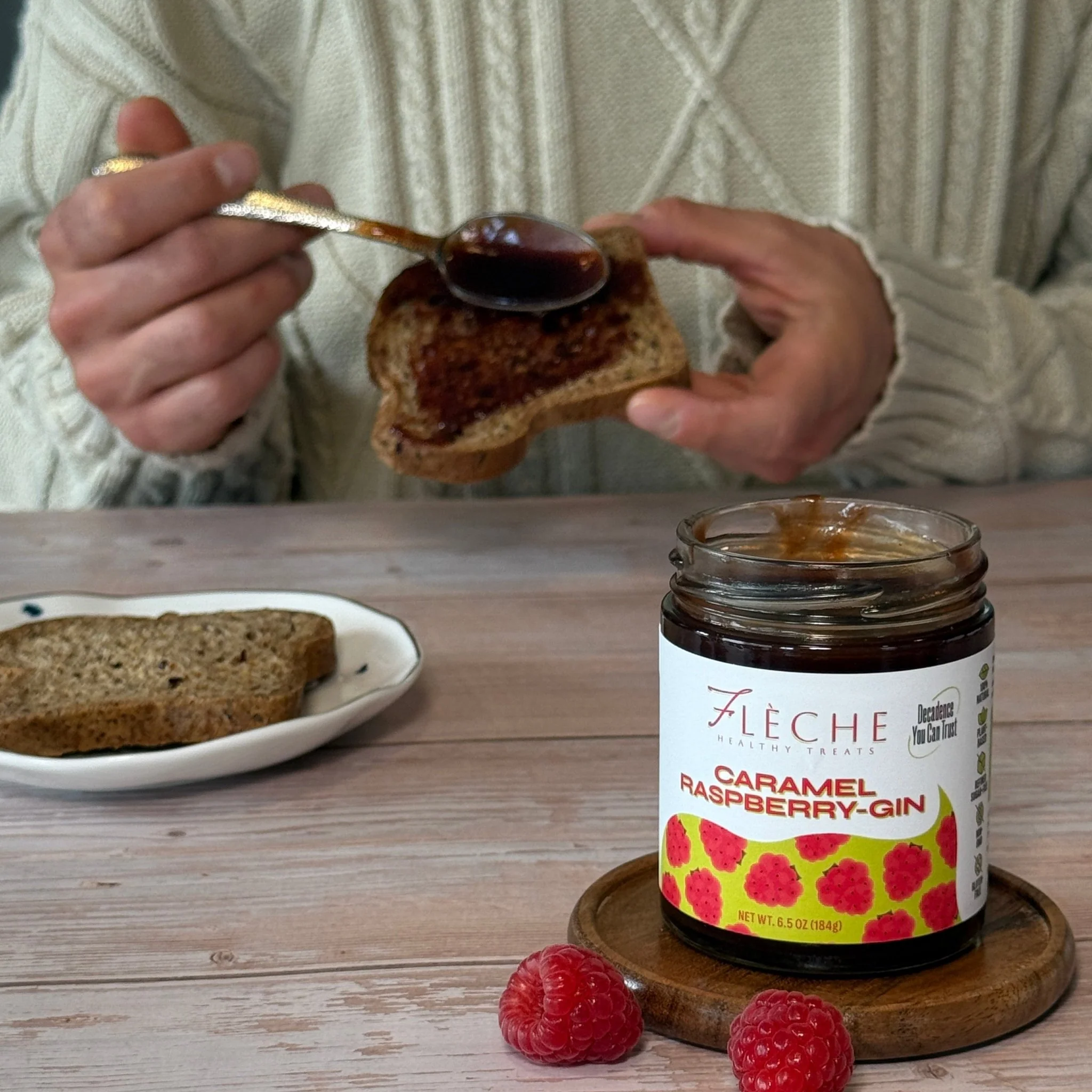 Caramel Raspberry-Gin Spread | Flèche Healthy Treats - Image 4