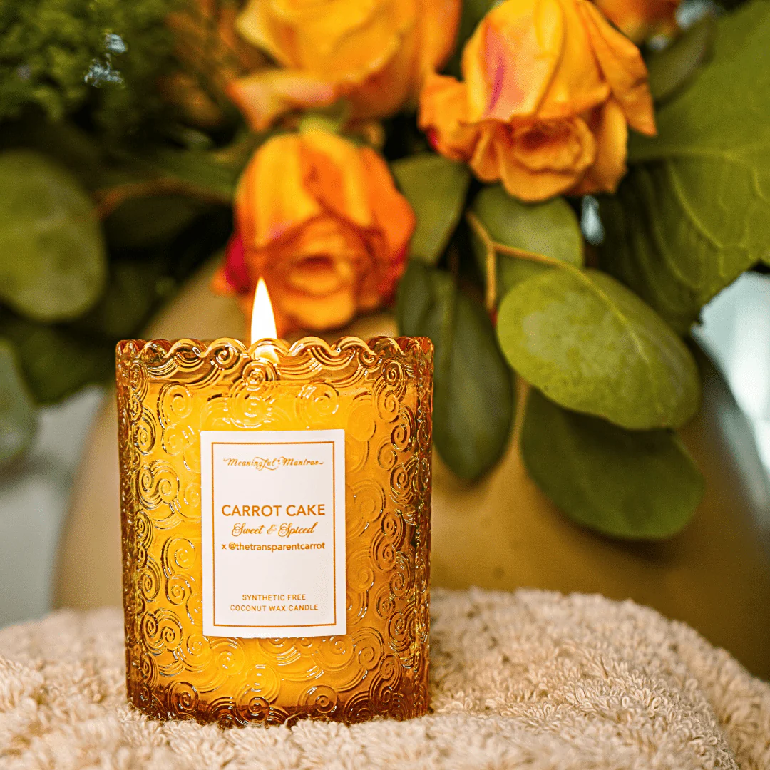 Carrot Cake x @TheTransparentCarrot Natural Candle 8oz Kaia Collection - Image 3
