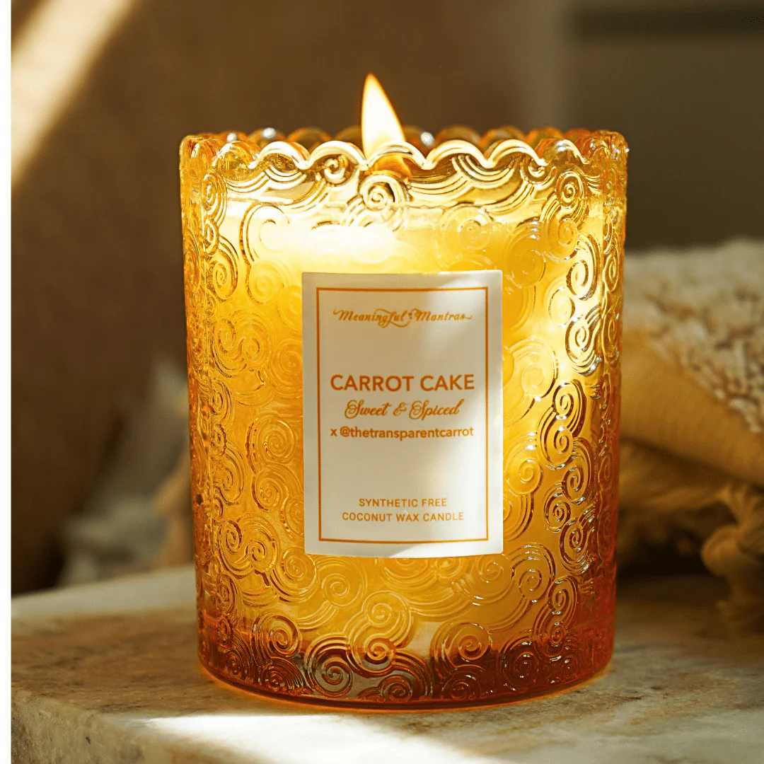 Carrot Cake x @TheTransparentCarrot Natural Candle 8oz Kaia Collection - Image 4