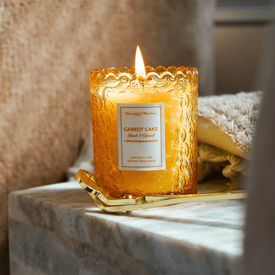 Carrot Cake x @TheTransparentCarrot Natural Candle 8oz Kaia Collection - Image 5