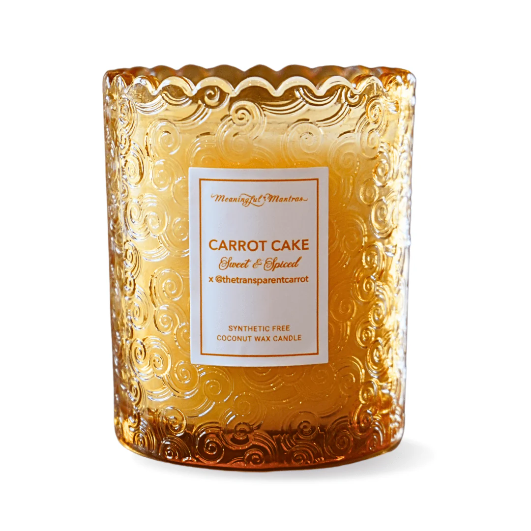 Carrot Cake x @TheTransparentCarrot Natural Candle 8oz Kaia Collection - Image 6