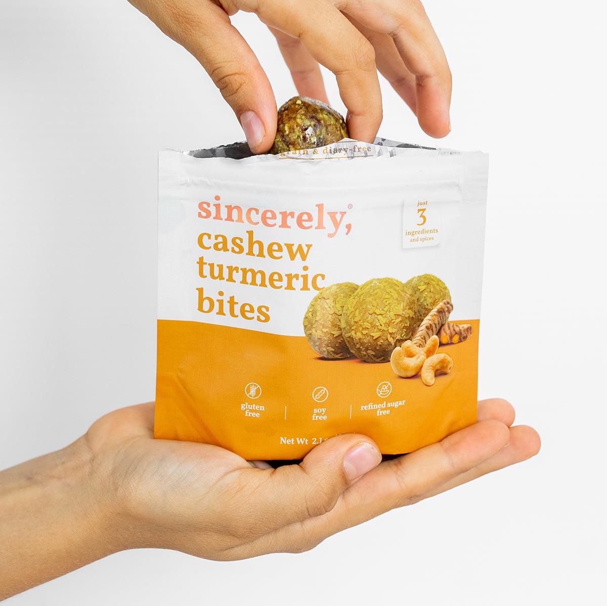 Cashew Turmeric Bites – 6 Pack - Image 2