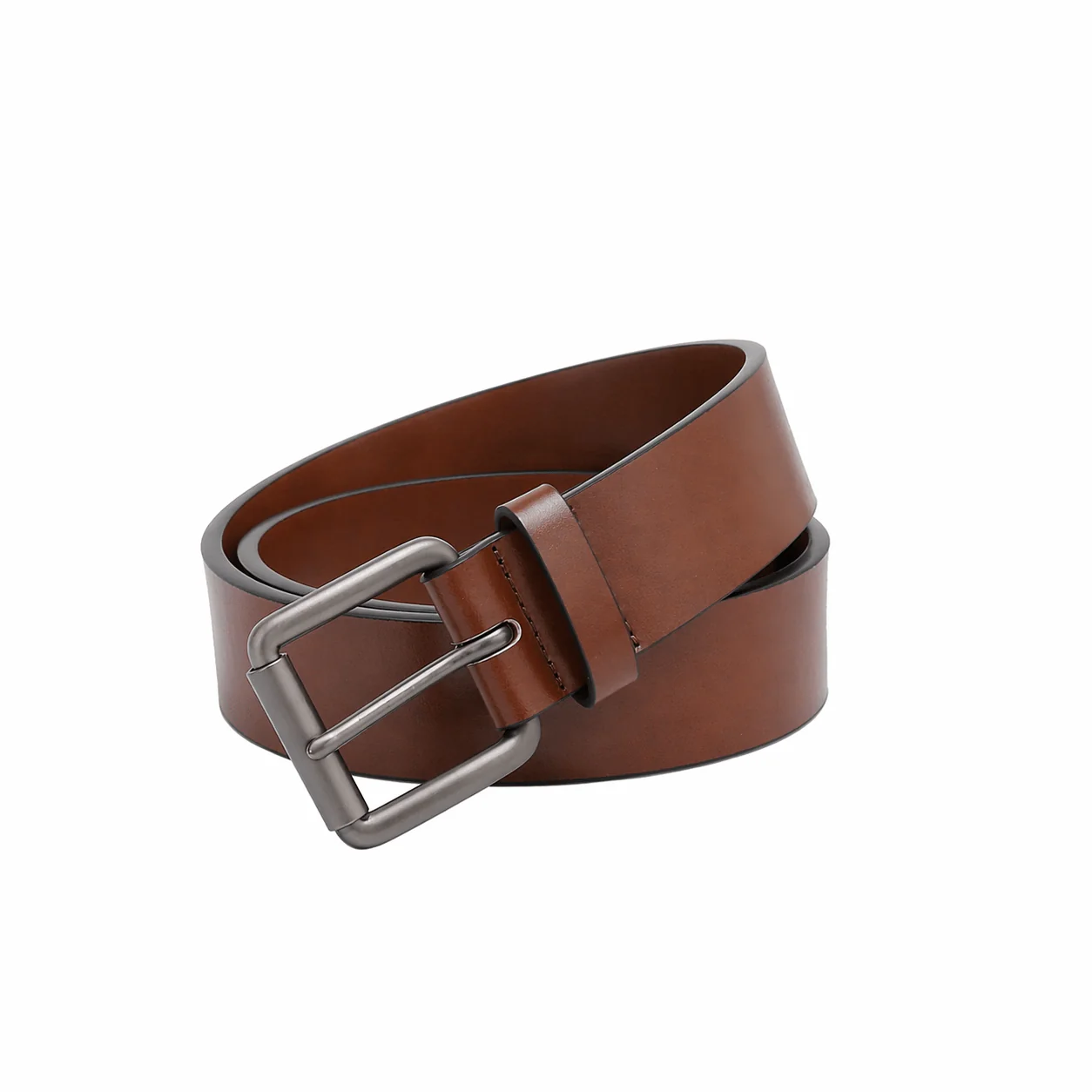 Casual belt w/ Roller buckle in Gunmetal (30-36) - Image 8