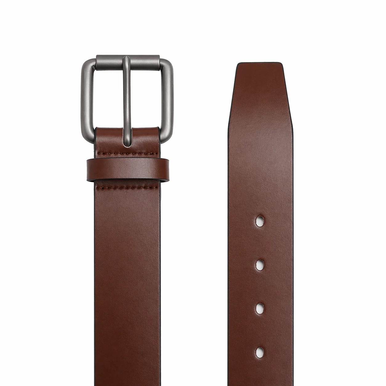 Casual belt w/ Roller buckle in Gunmetal (30-36) - Image 9