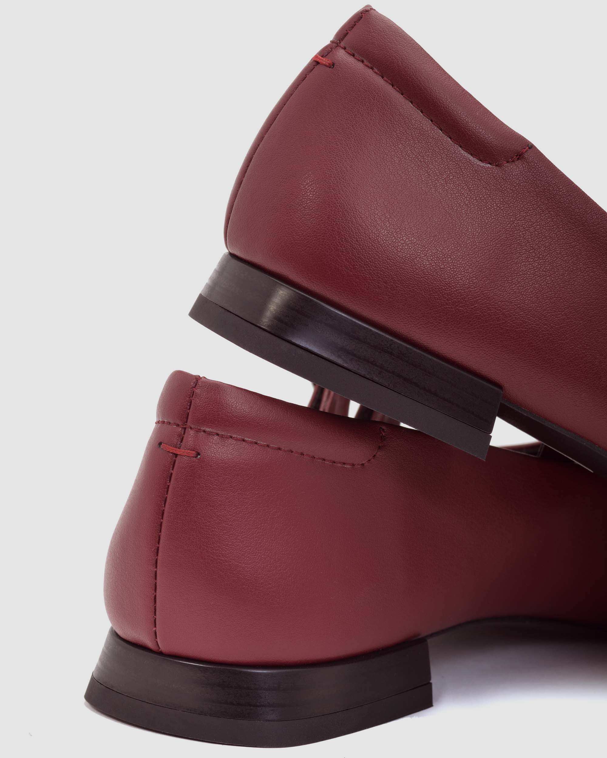 Cherry Mary Jane Pumps burgundy ballerinas - Image 4