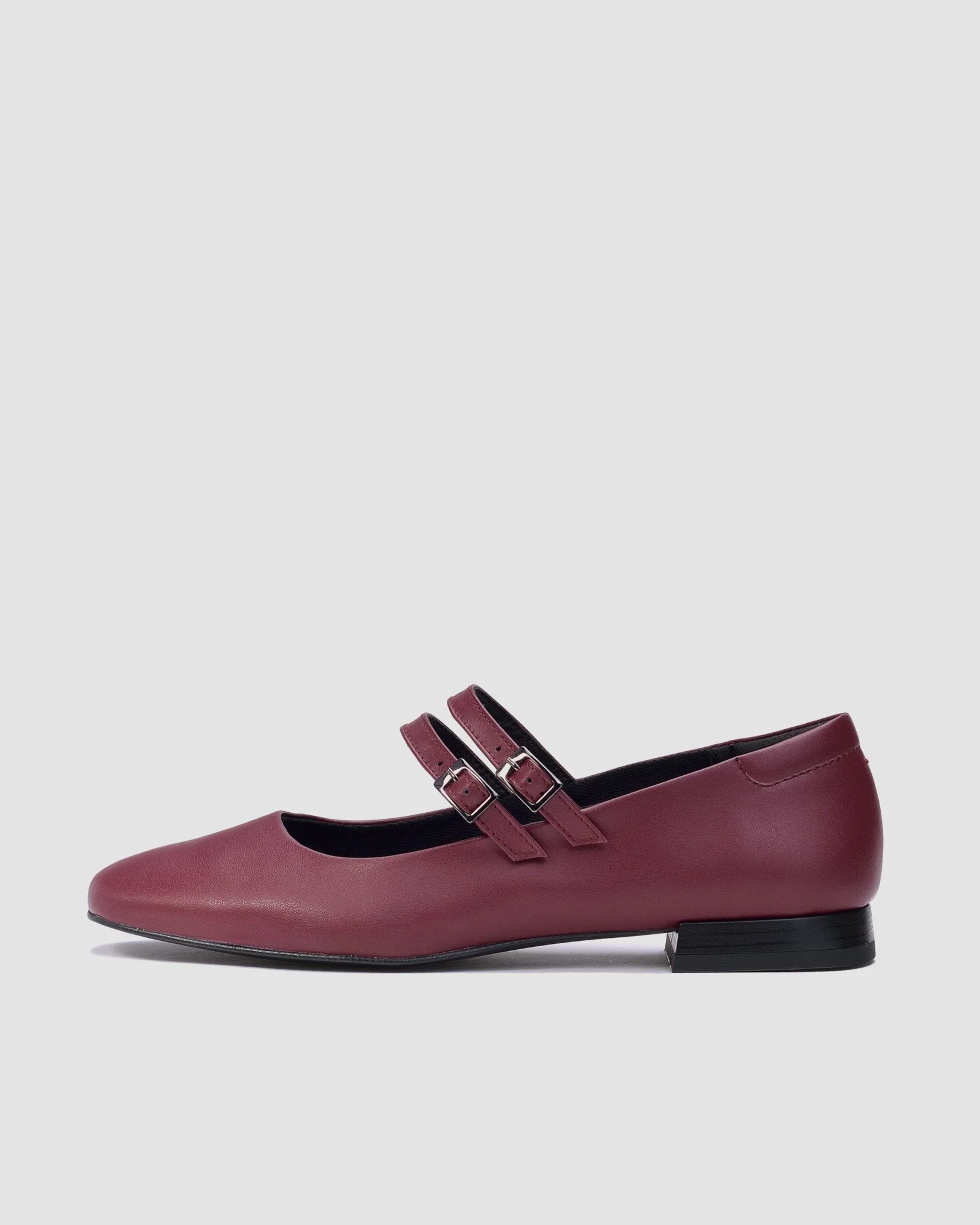 Cherry Mary Jane Pumps burgundy ballerinas - Image 5