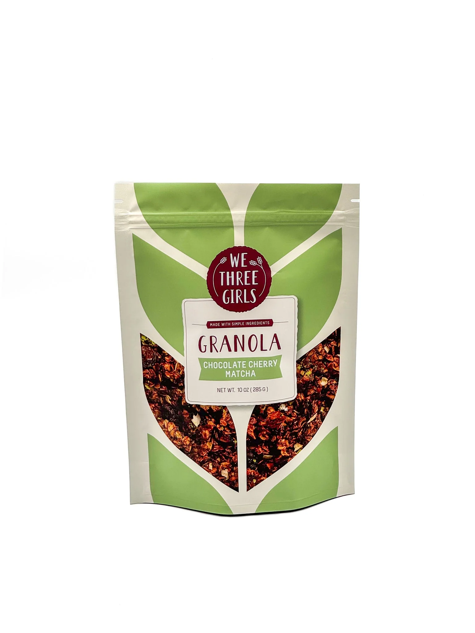 Chocolate Cherry Matcha Granola | Size: 10 oz bag