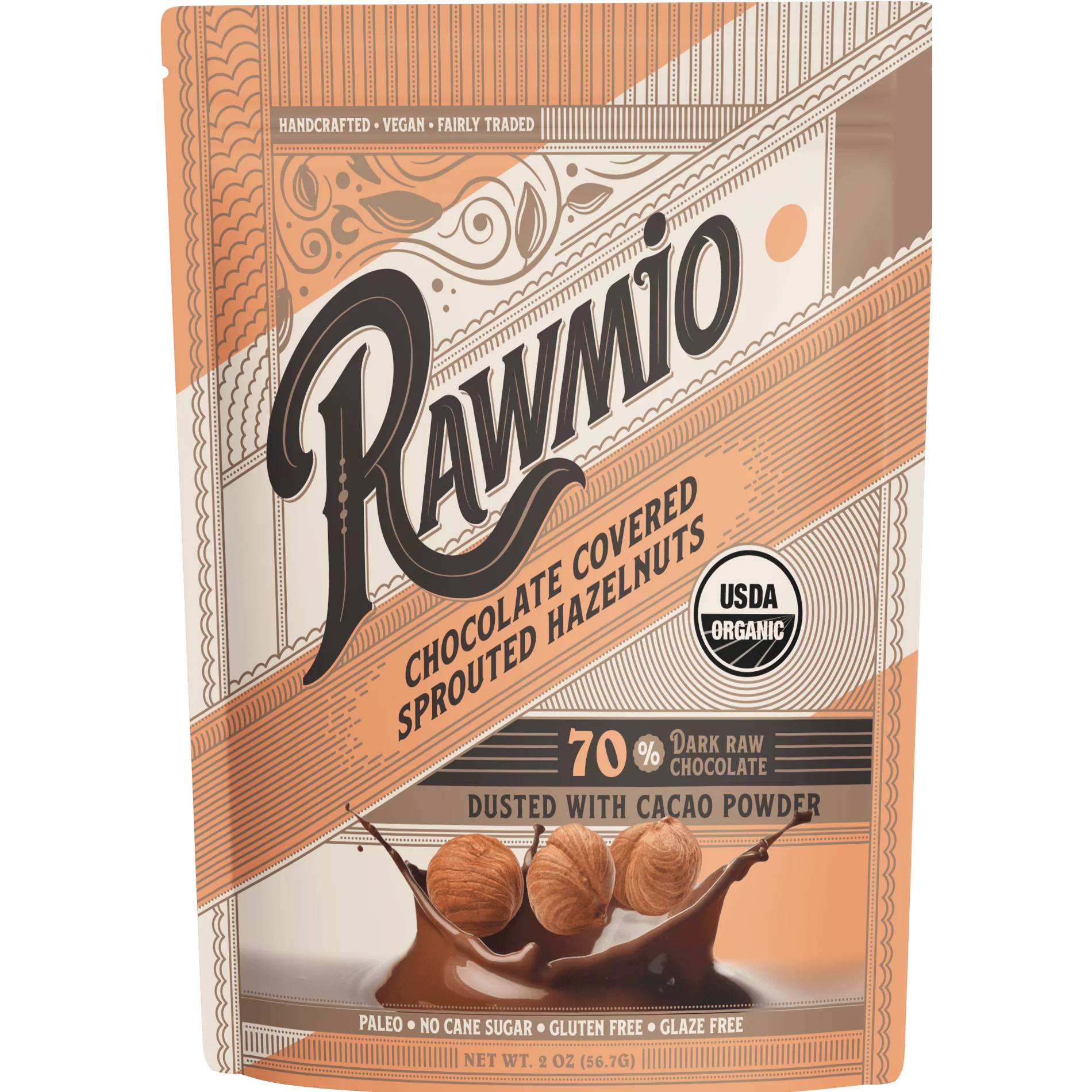 Chocolate Covered Sprouted Hazelnuts