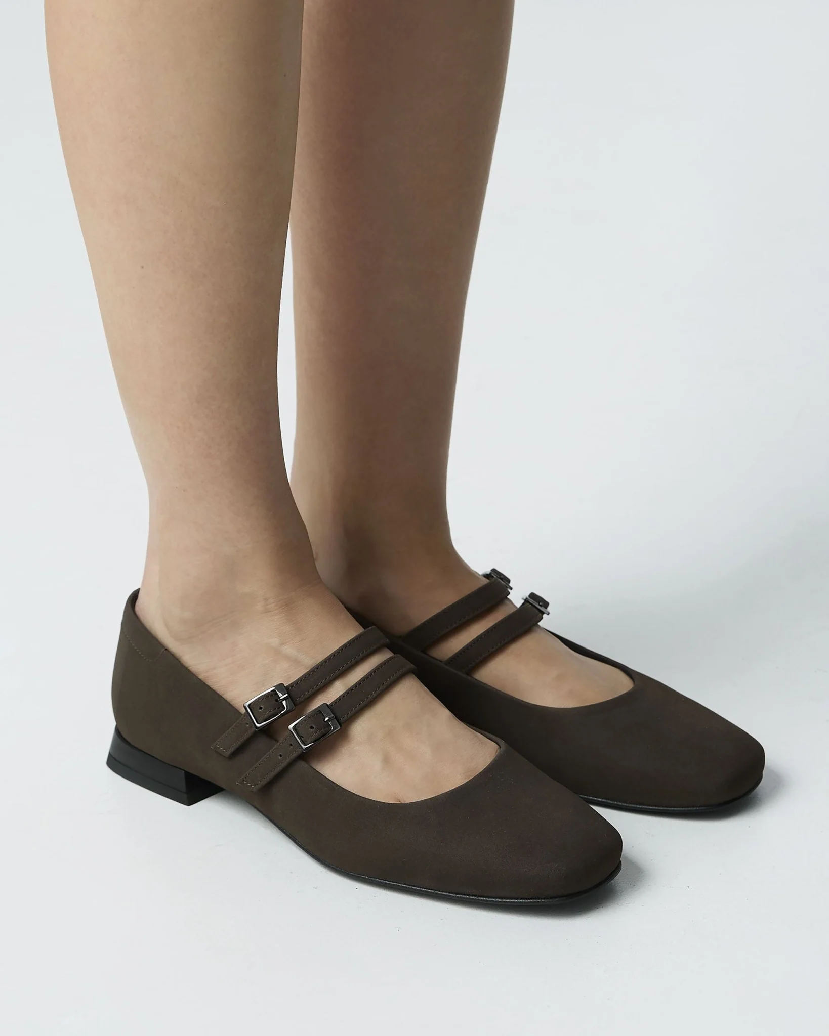 Chocolate Mary Jane Pumps brown ballerinas - Image 4
