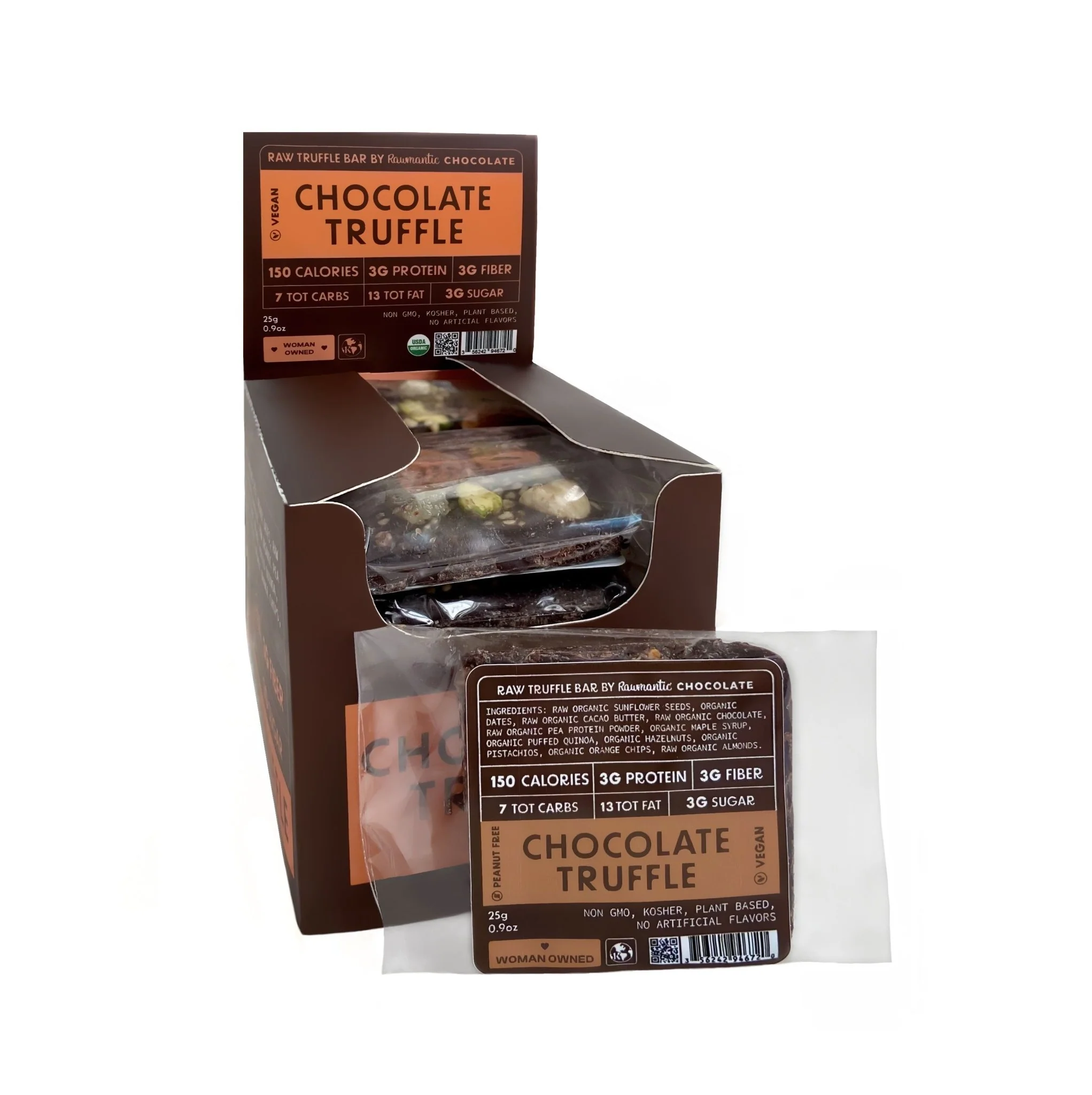 CHOCOLATE MINI TRUFFLE BAR/ 12 bars