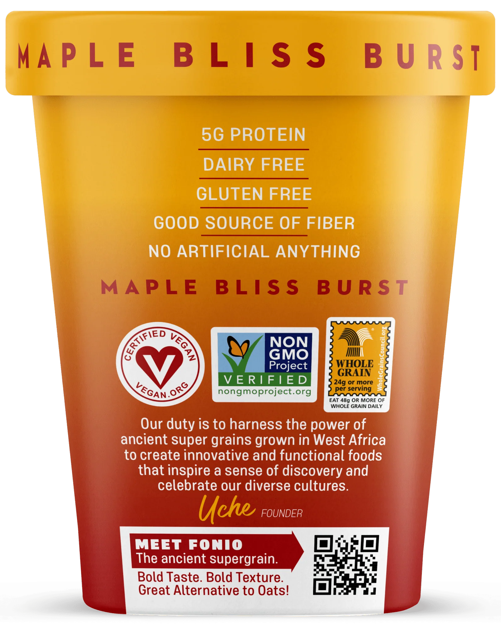 Warm Supergrain Cereal Made with Fonio – Maple Bliss Burst - Image 4