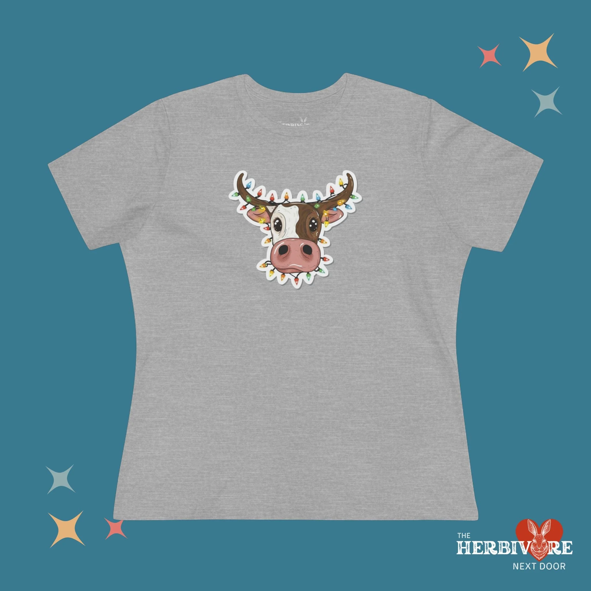 Christmas Cow - Women's Style B&C 6400 - Image 3