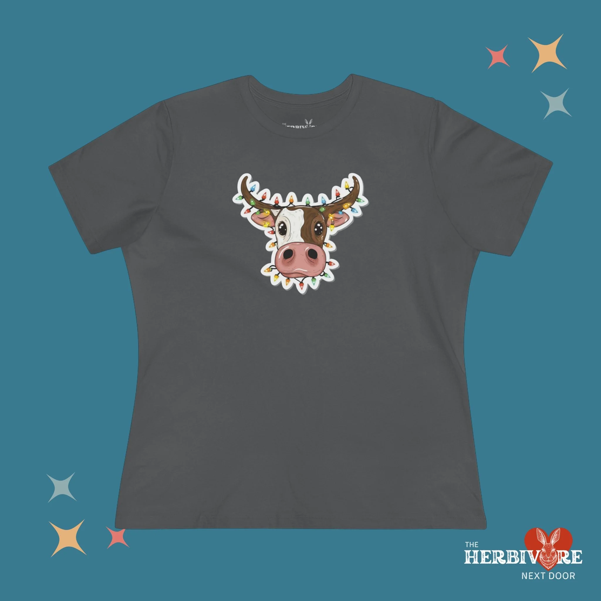 Christmas Cow - Women's Style B&C 6400 - Image 4
