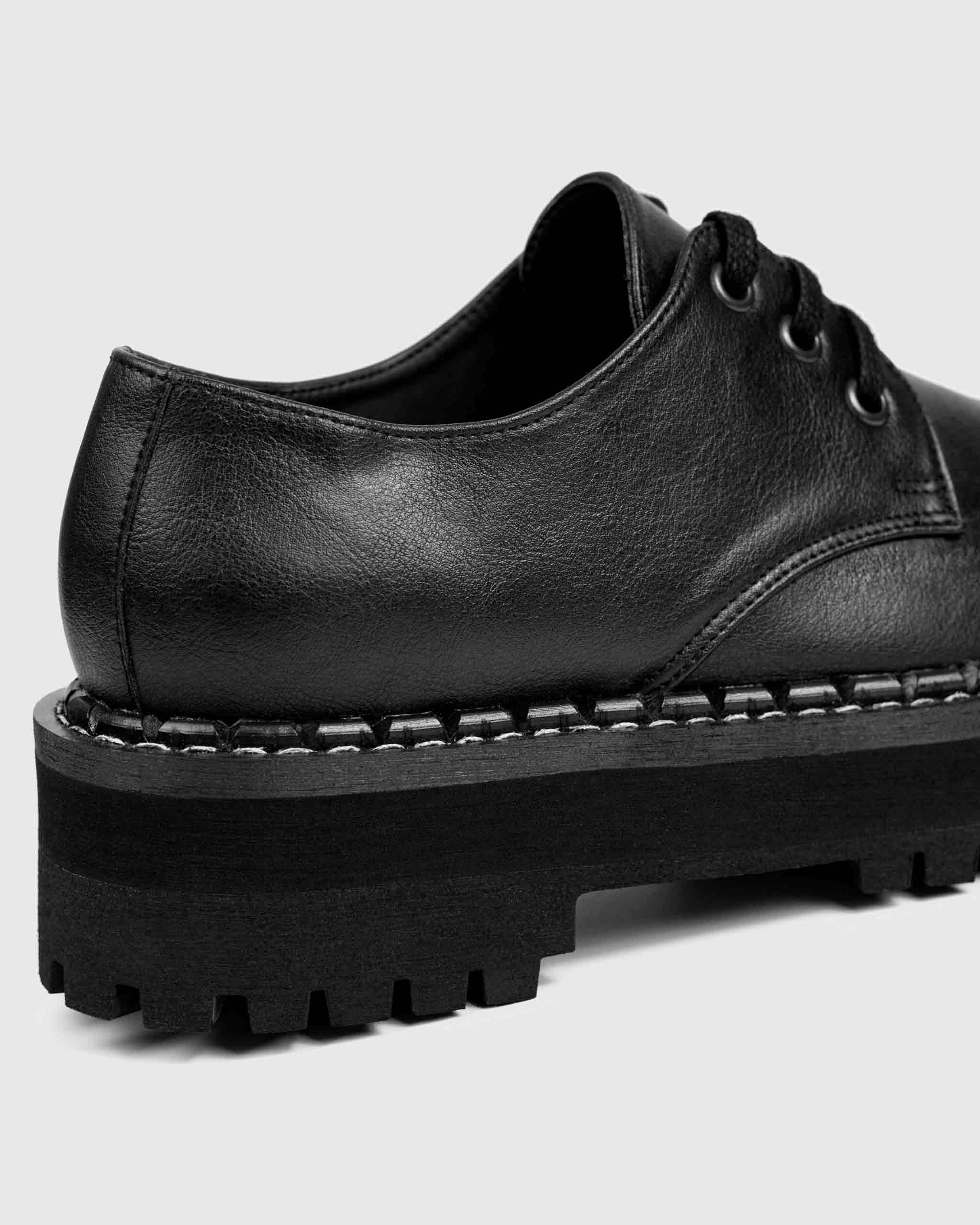 Chunky Derbs Boy Black Vegea grape leather Derby - Image 3