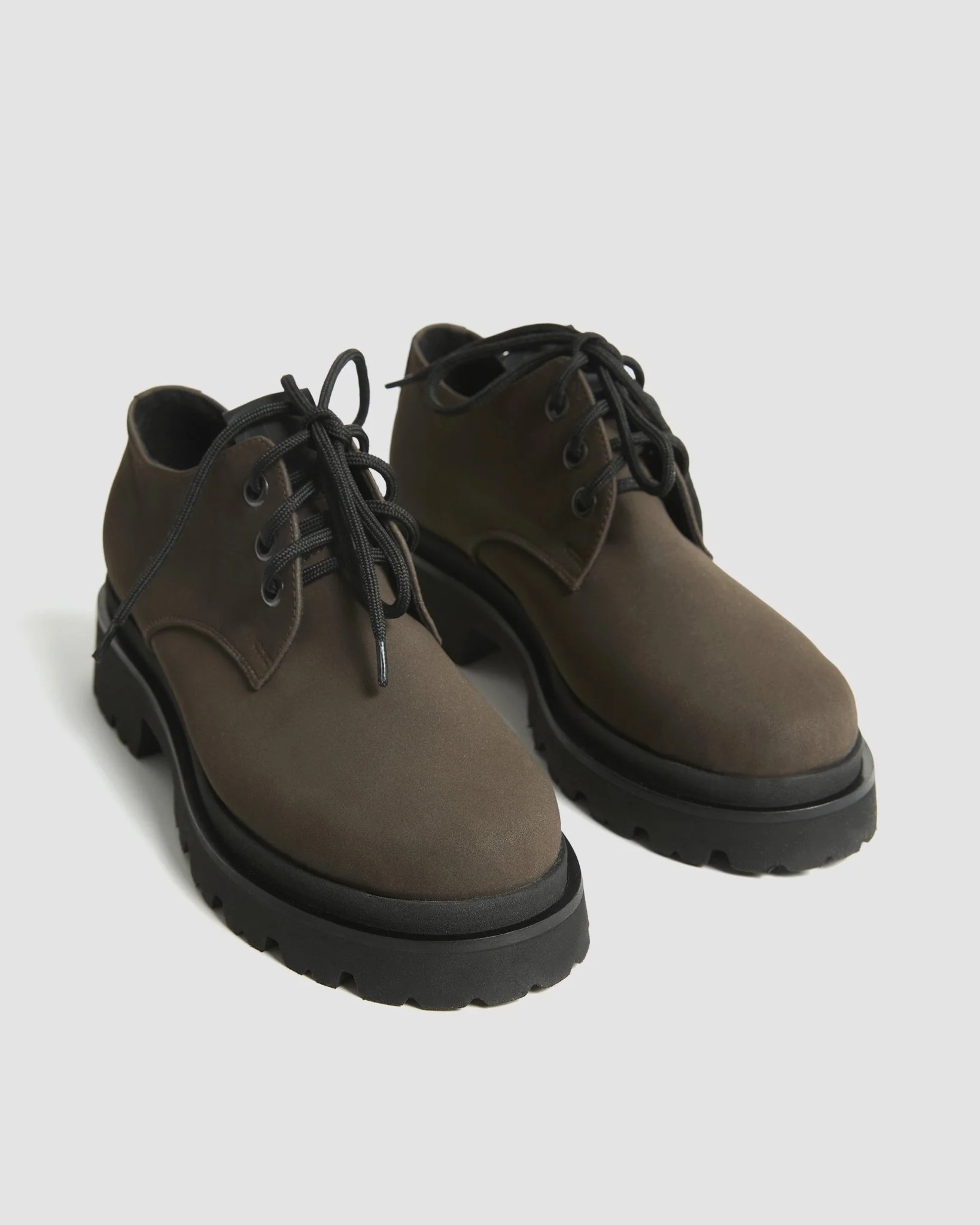 Chunky Derbs No 2 Chocolate suede brown - Image 2