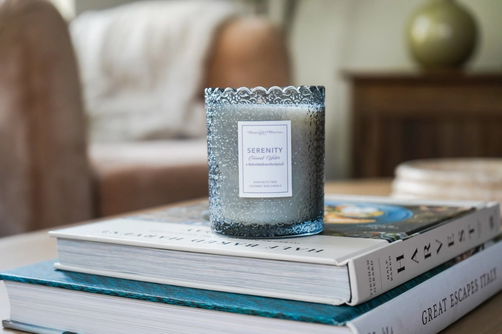 Coconut Water x @Dontletthemfoolyou2 Natural Candle 8oz Kaia Collection - Image 2