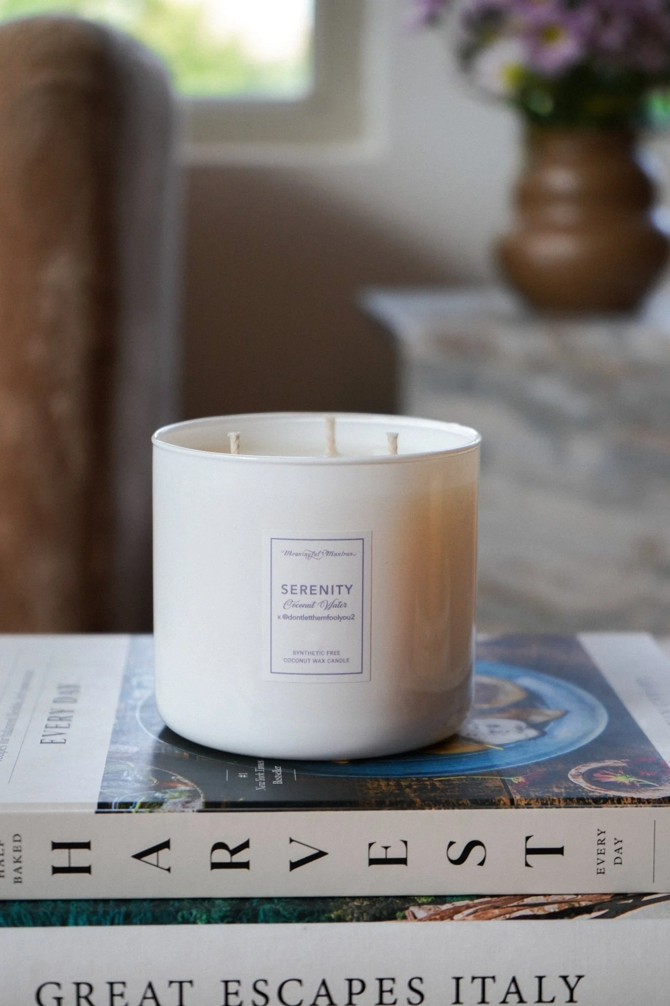 Coconut Water x @Dontletthemfoolyou2 Natural Candle 8oz Kaia Collection - Image 4