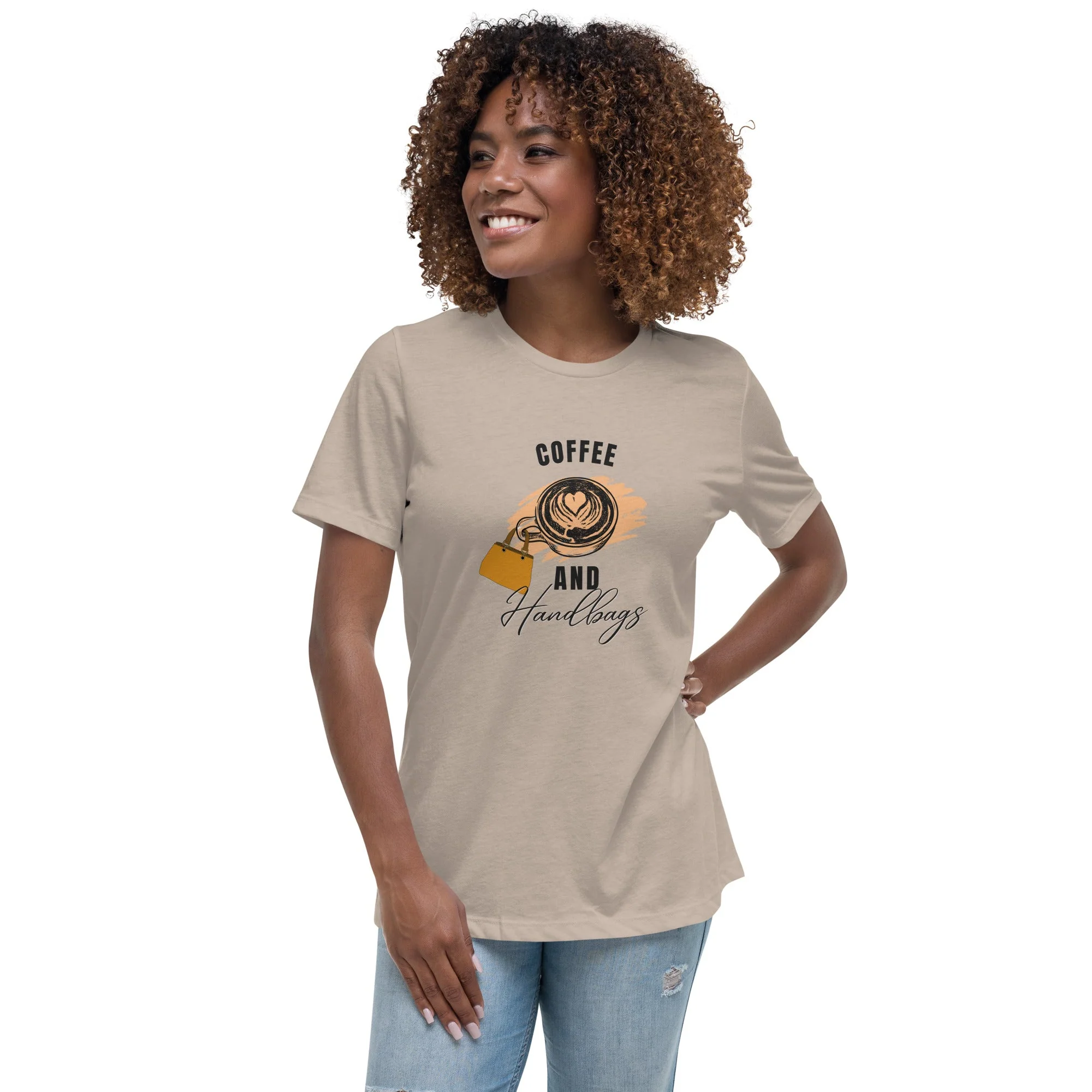 "Coffee and Handbags" Women's Relaxed T-Shirt - Image 2