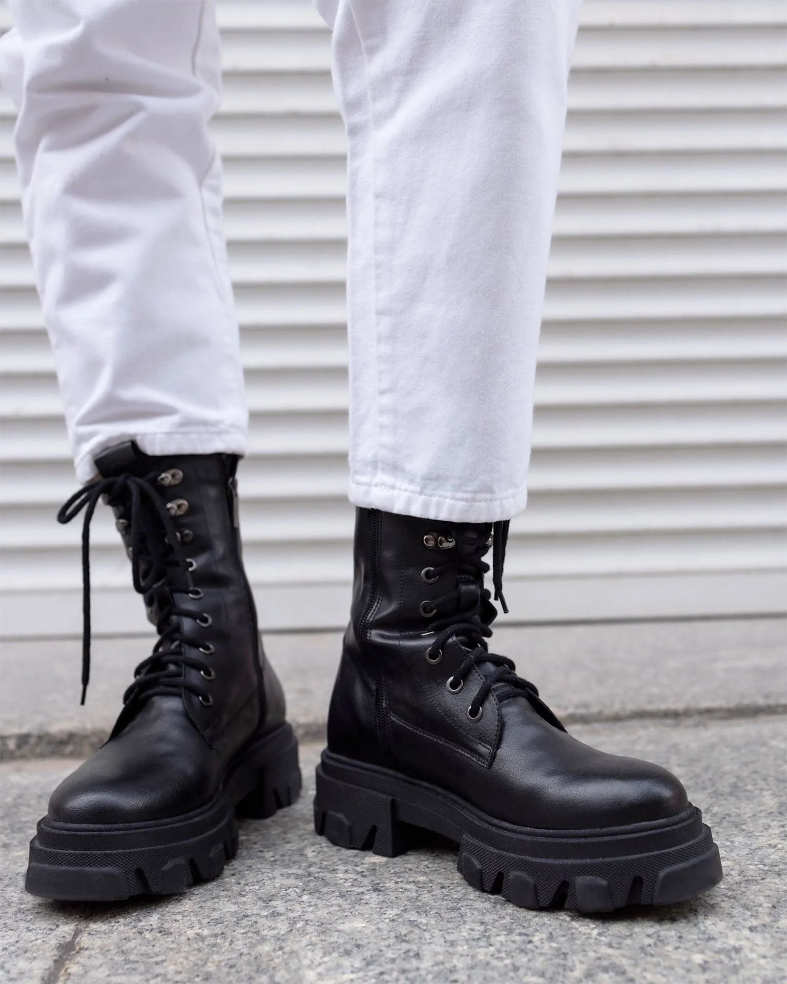 Combat black boots - Image 2