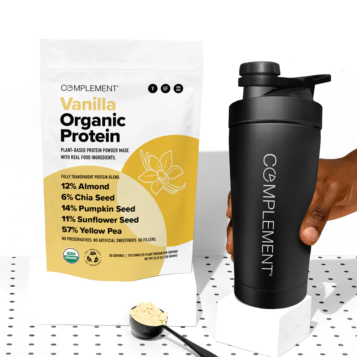 COMPLEMENT® Organic Plant-Based Protein - Vanilla - Image 7