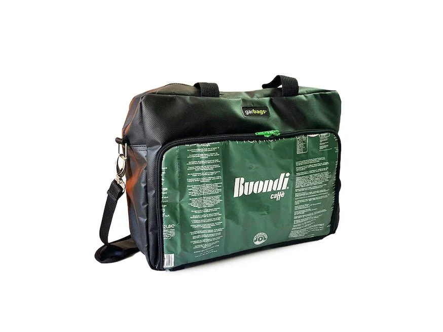 computer bag coffee packages green & black