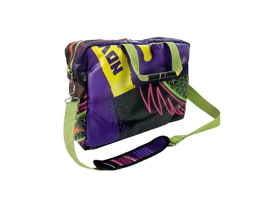 computer bag publicity banner bright purple - Image 2