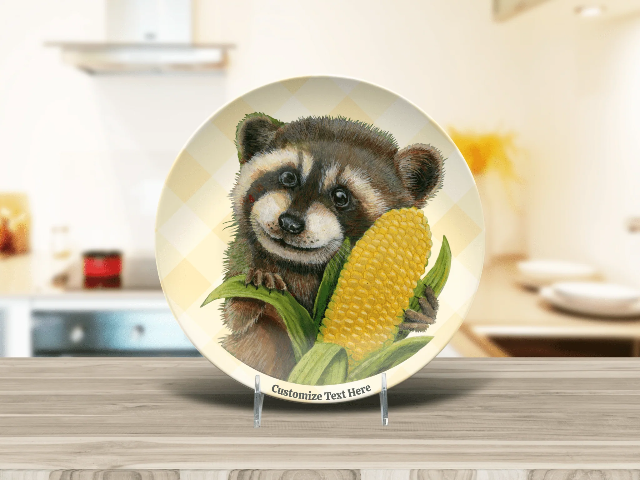 Country Charm Raccoon Plate & Bowl - Image 3