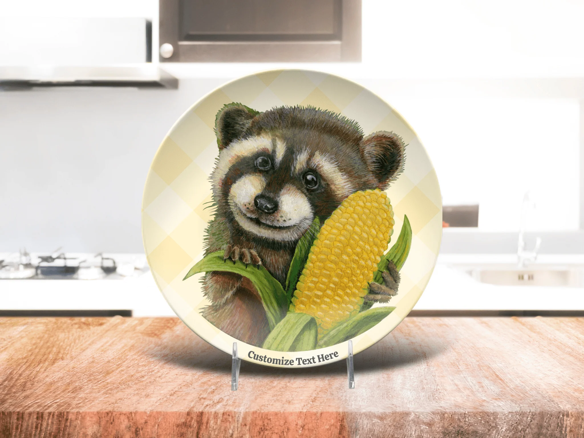 Country Charm Raccoon Plate & Bowl - Image 4