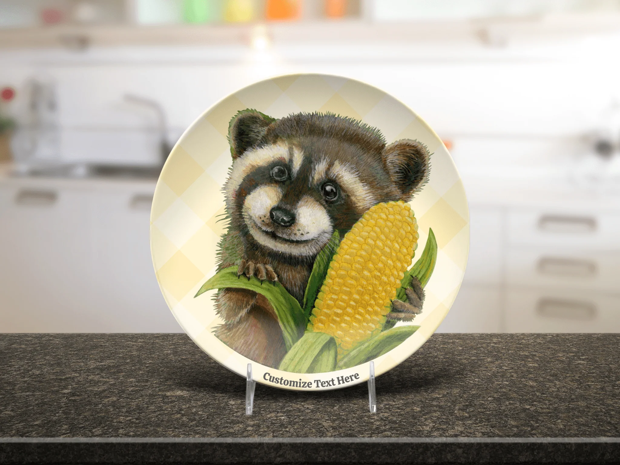 Country Charm Raccoon Plate & Bowl - Image 7