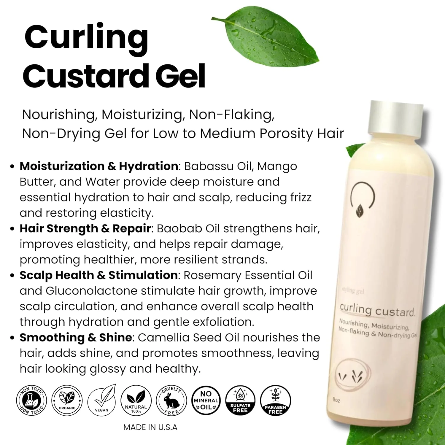 Curling Custard Gel Low to Medium Porosity - Image 6
