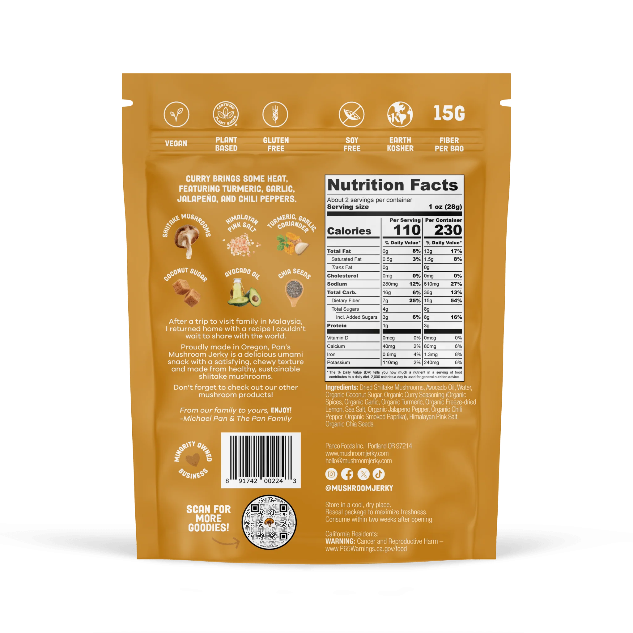 Curry Mushroom Jerky - Image 6