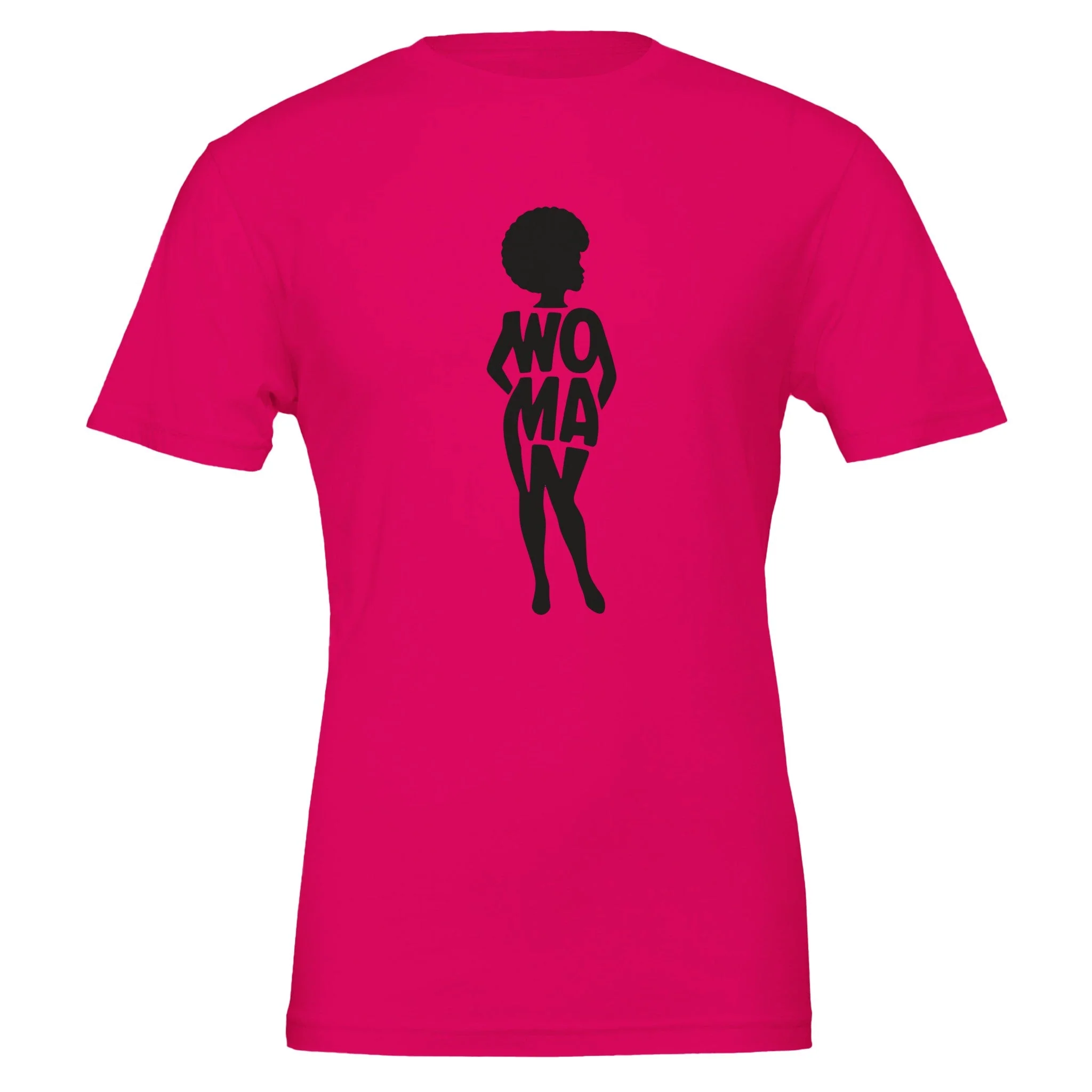 Curvy Woman Silhouette, 100% Cotton Premium Tshirt - Image 4